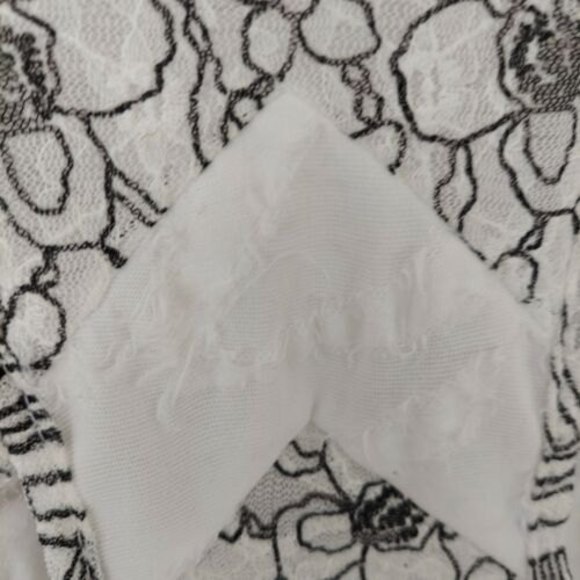Angels Diamonds Tank Top Small White Distressed Lacy Sheer Racer Back - Picture 8 of 9